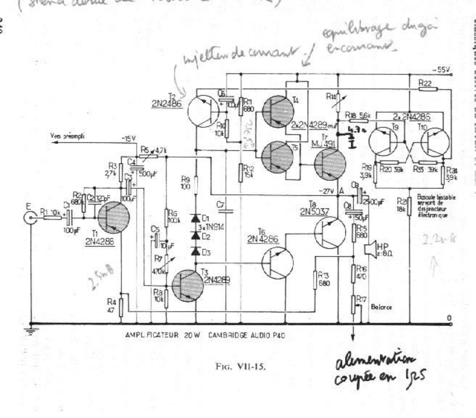 Cambridge Audio P-40 Schematic