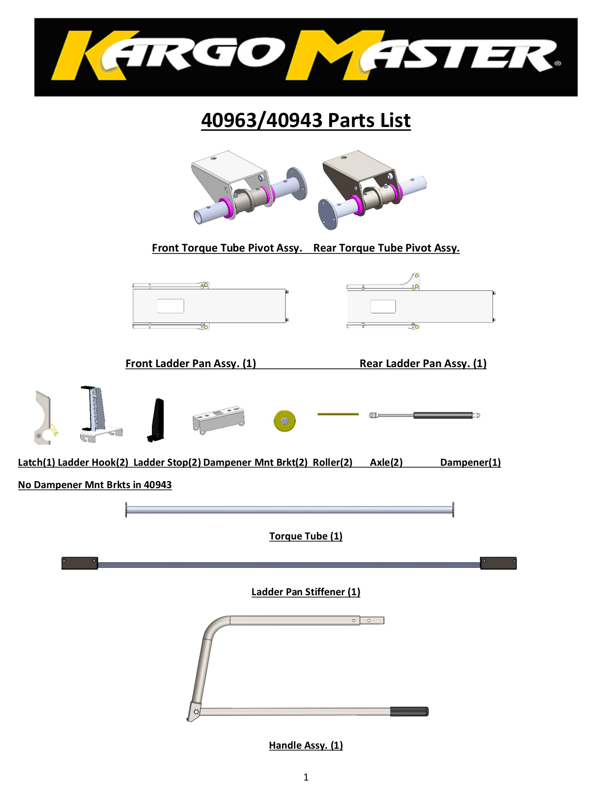 Kargo Master 40953 User Manual