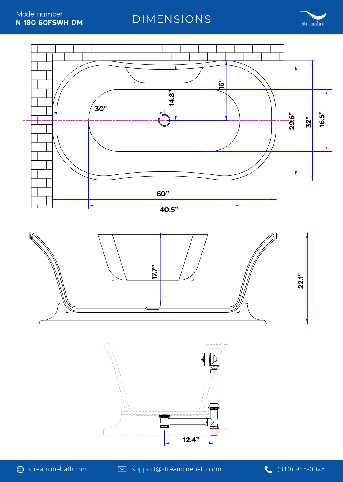 Streamline Bath SLBH7870 Specifications - ManualMachine.com