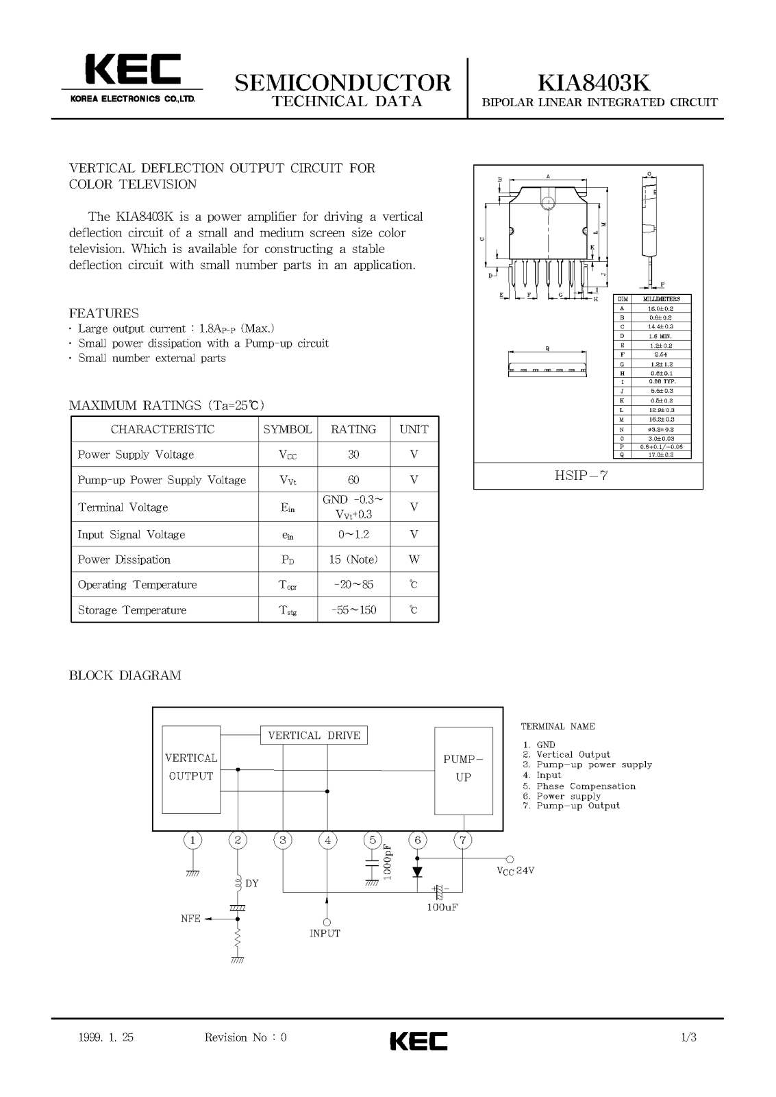 KEC KIA8403K Datasheet