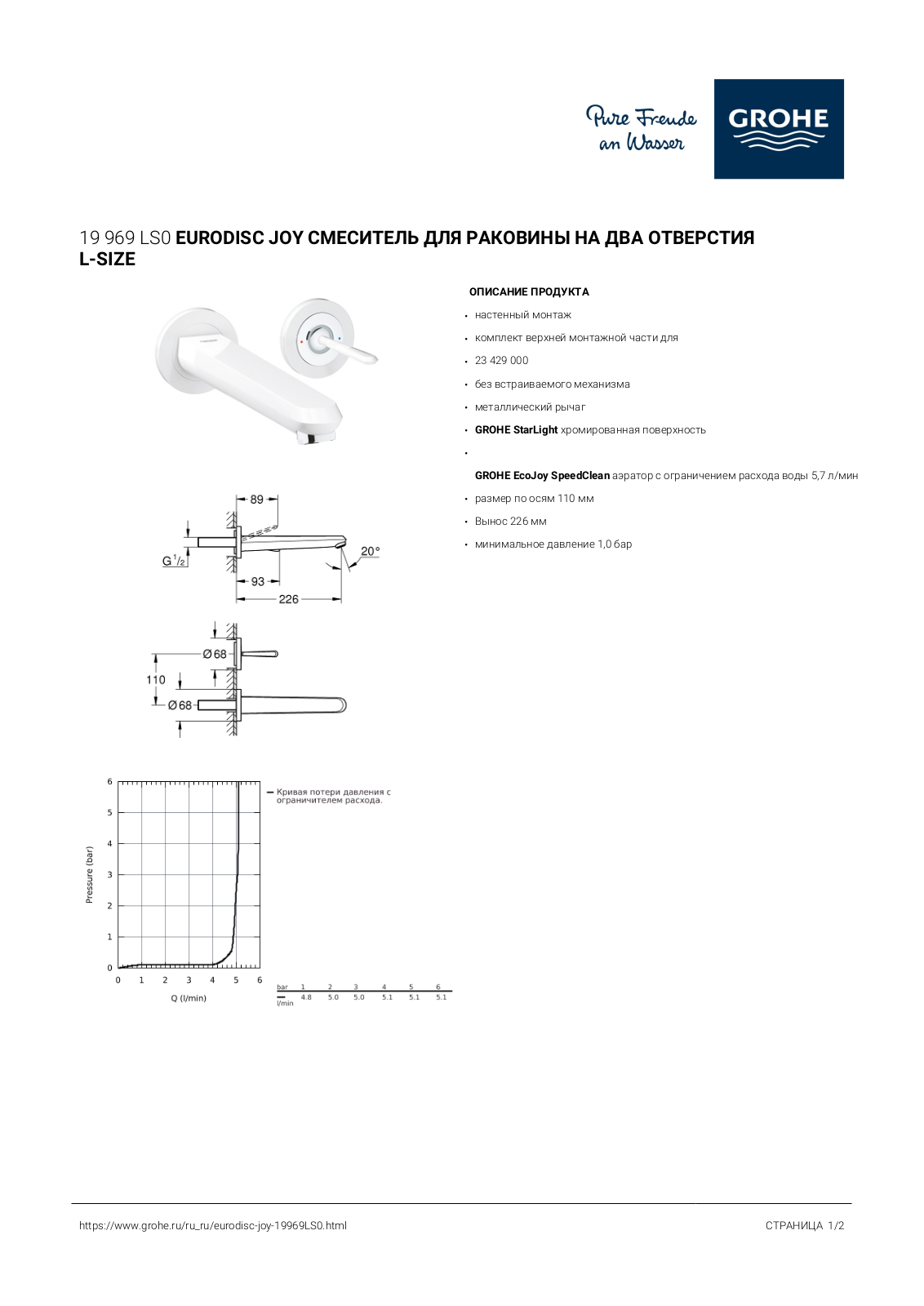 Grohe 19969LS0 User guide