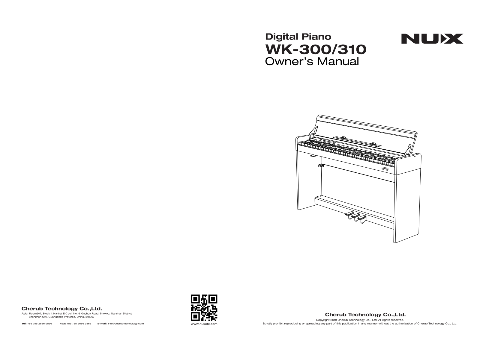 Nux WK-310, WK-300 Owner`s Manual