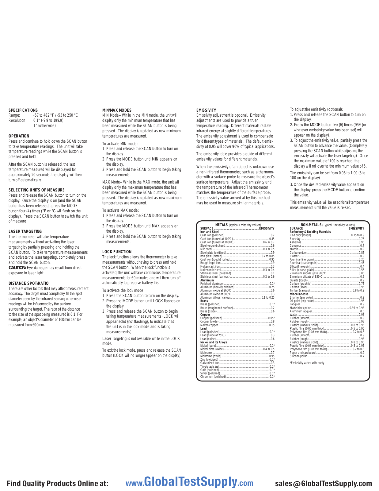 Traceable 98767-49 User manual - ManualMachine.com