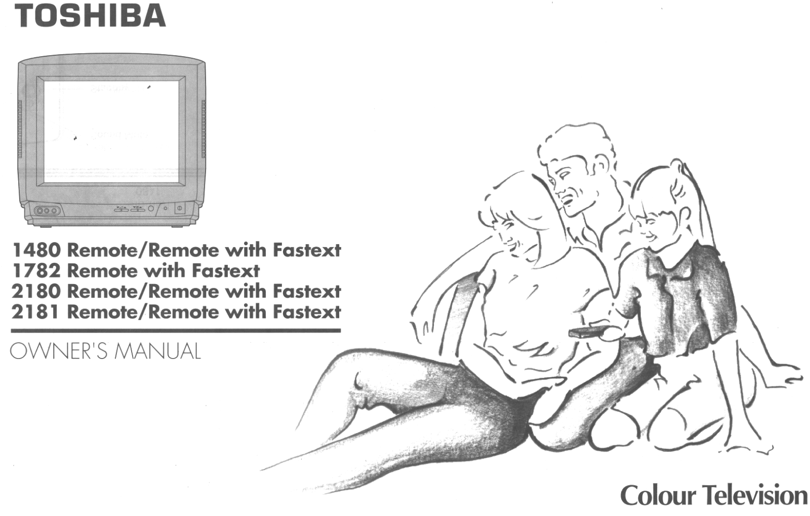 Toshiba 1480, 1782, 2180, 2181, 2181TB Owner Manual