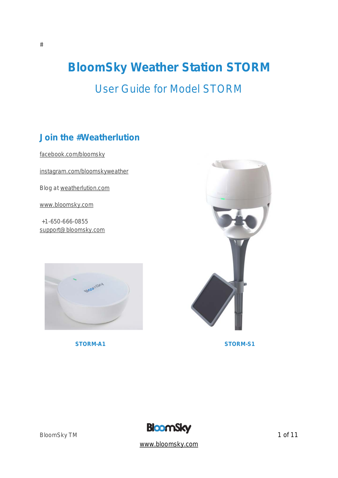 BloomSky STORMS1 User Manual - ManualMachine.com