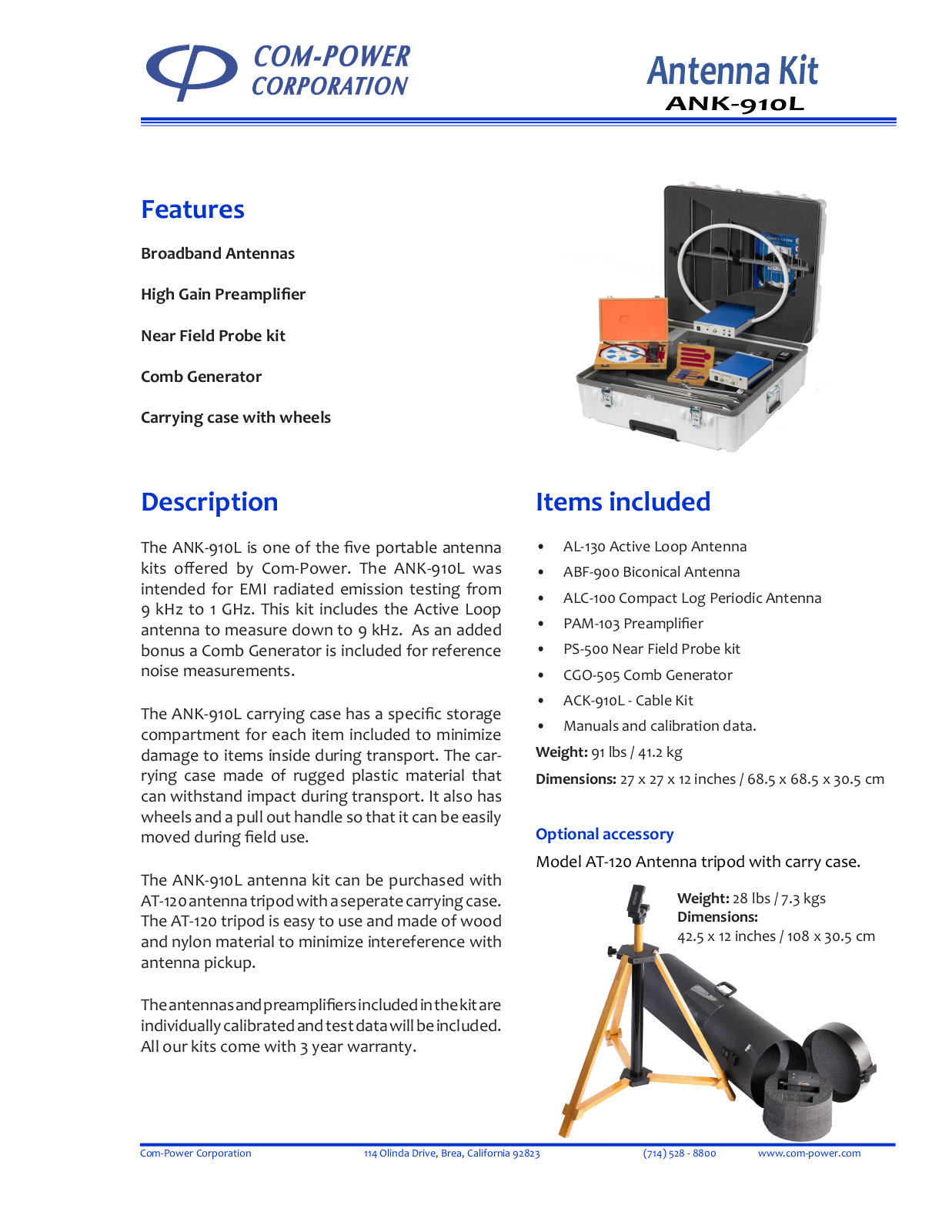 Com-Power ANK-910L User Manual