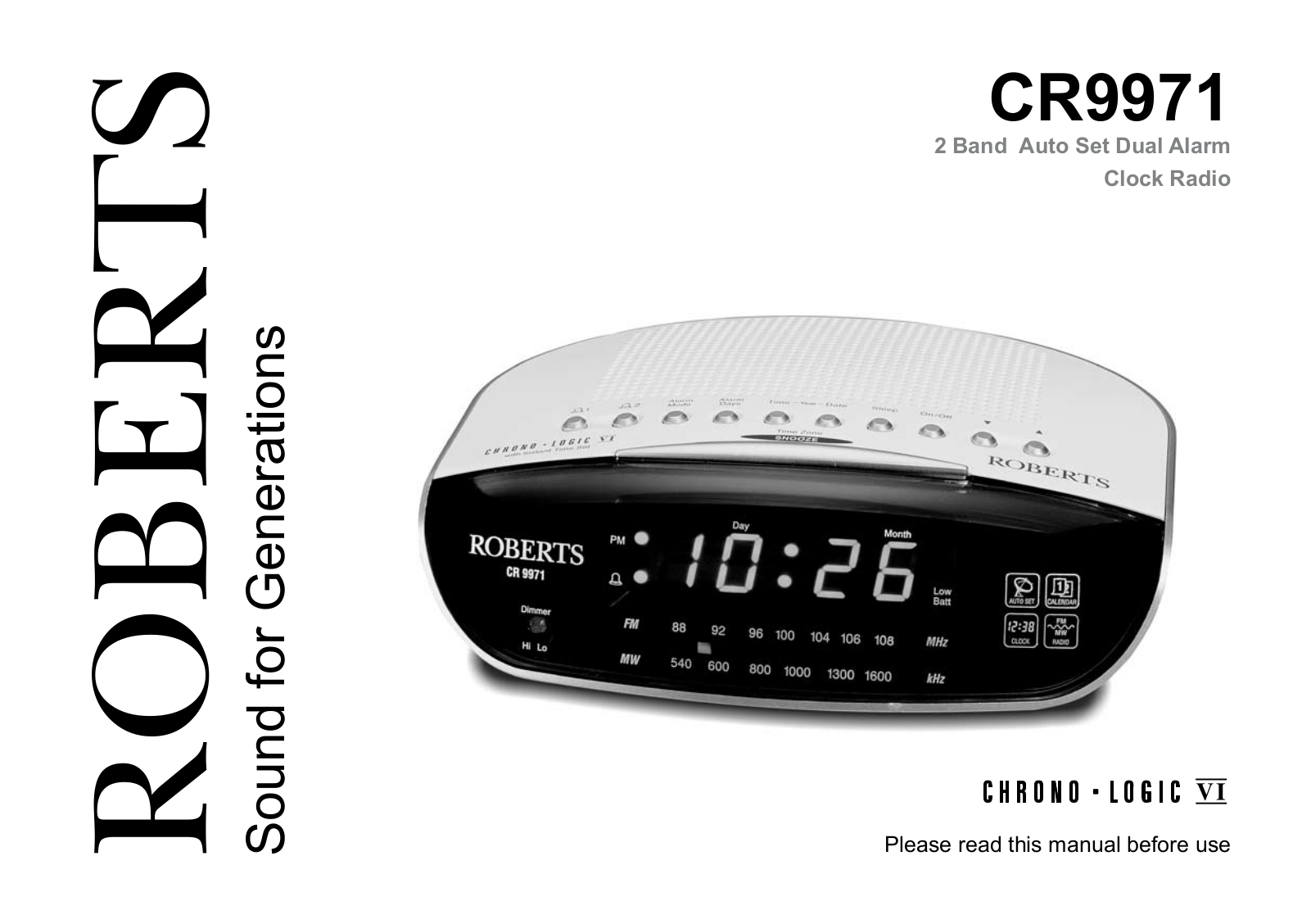 Roberts Radio CR99712 User Manual