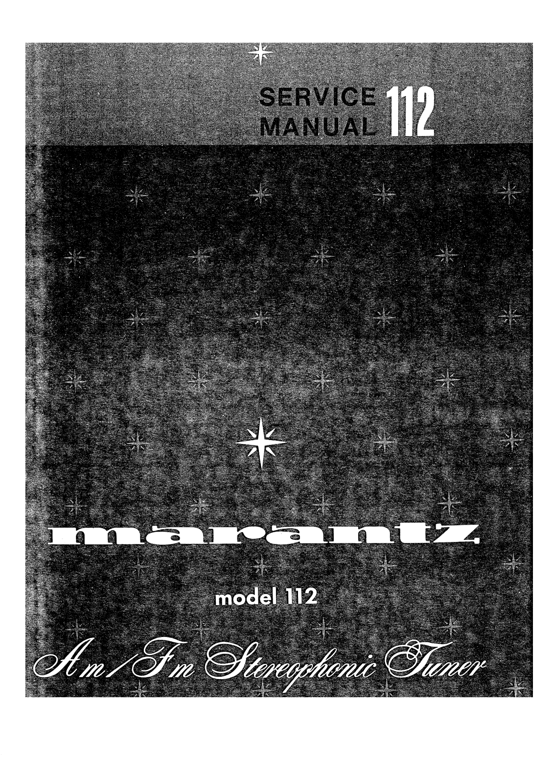 Marantz 112 Service Manual