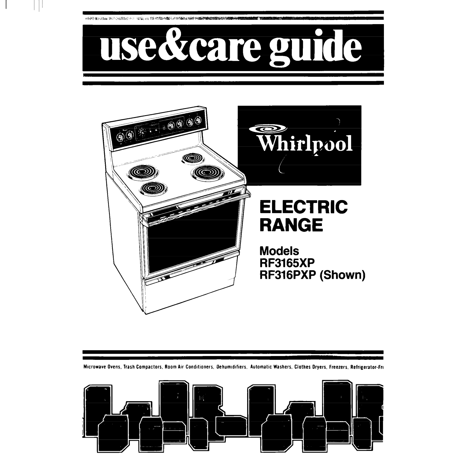 Whirlpool RF3165XP Owner's Manual