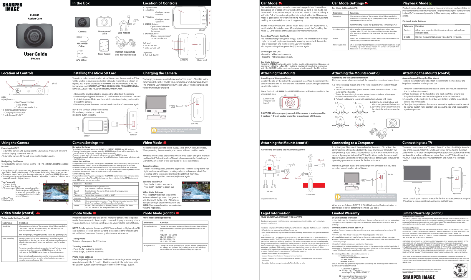 Sharper image SVC456 User Manual