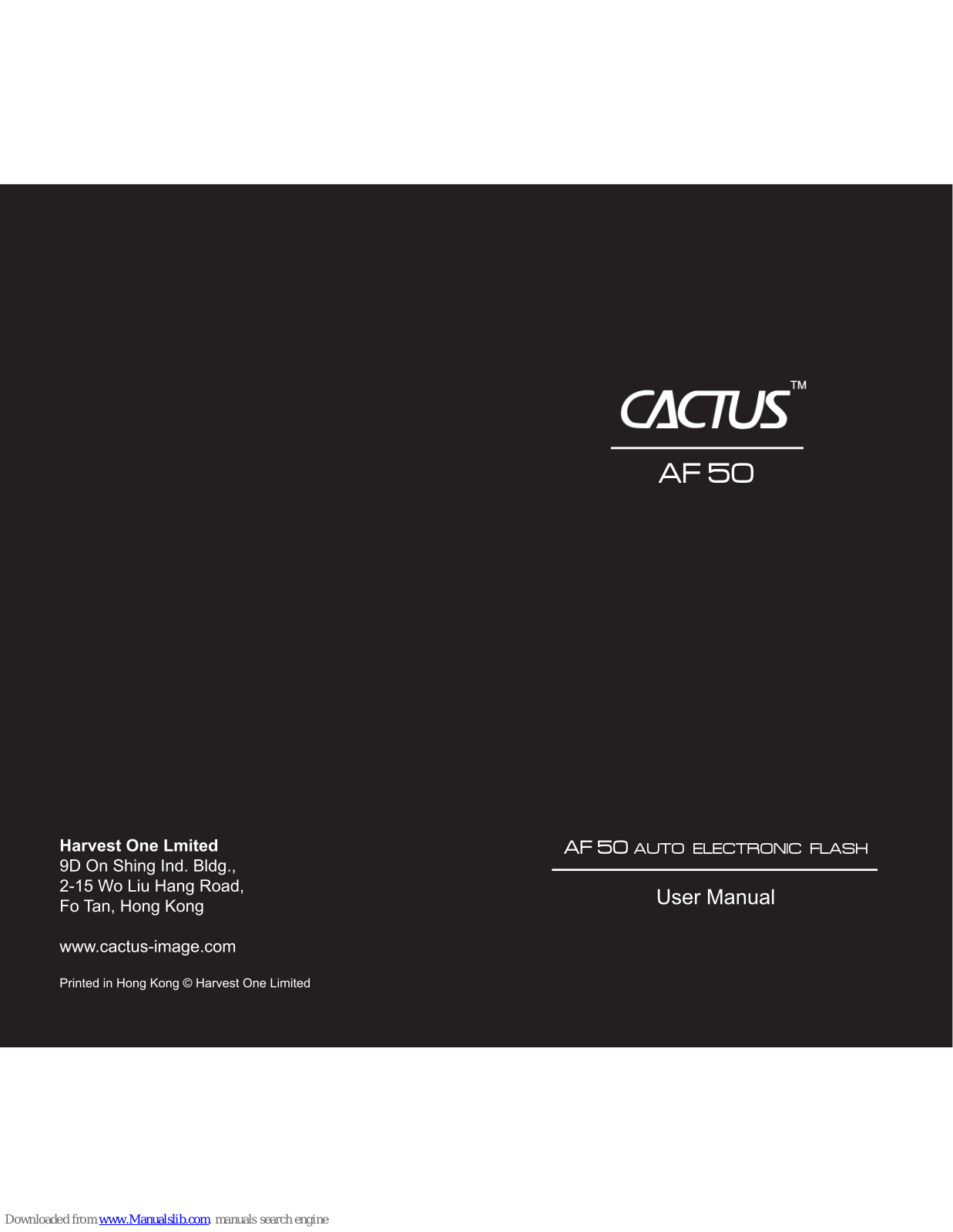 Cactus AF50 User Manual