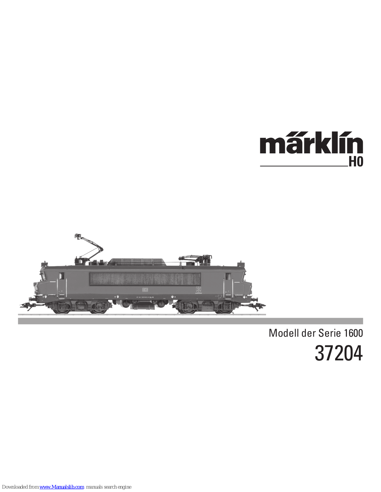 marklin 37204 User Manual