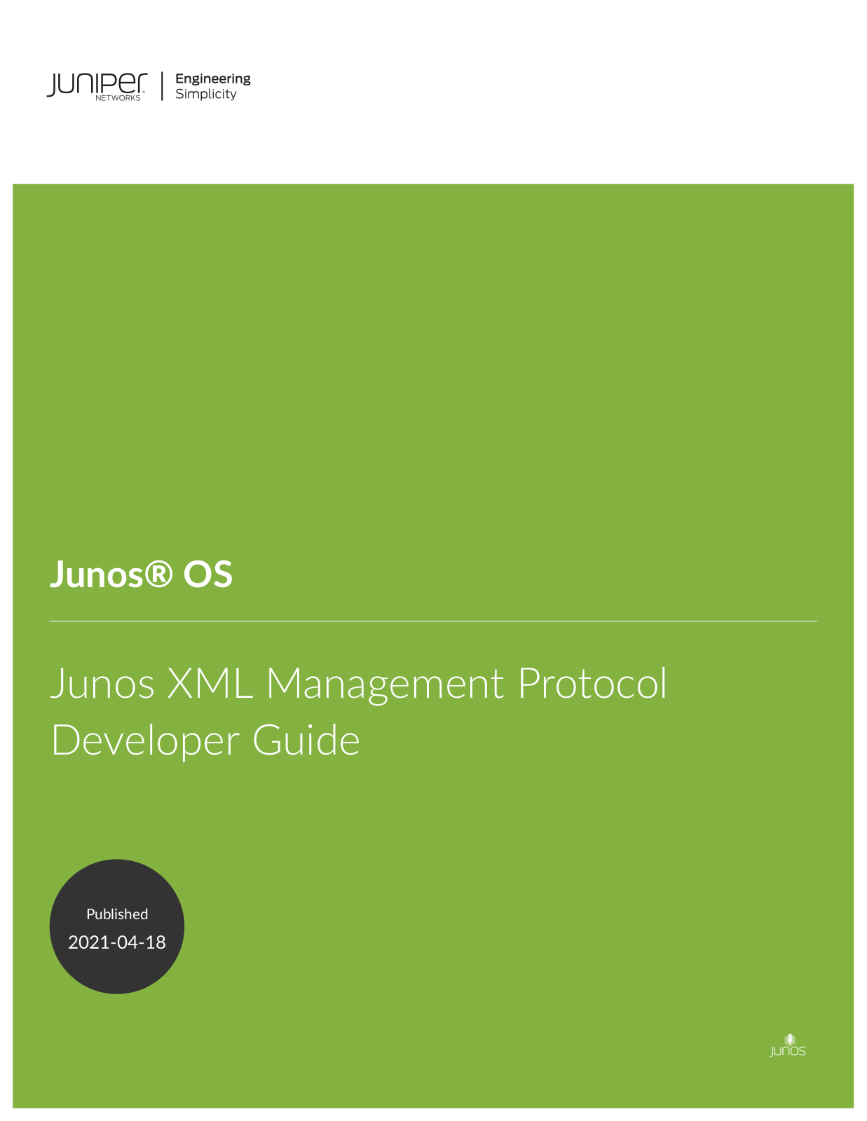 Junipe XML User Manual