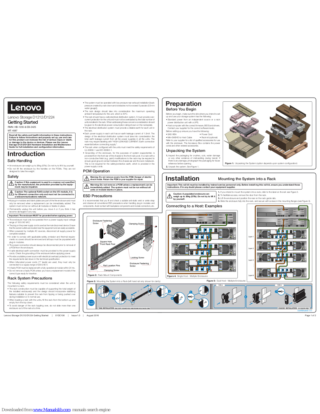 Lenovo D1224, D1212 Getting Started