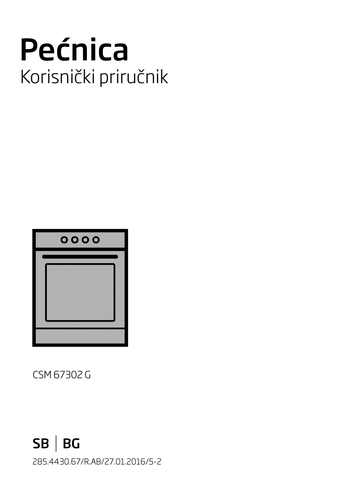 Beko CSM67302G User manual