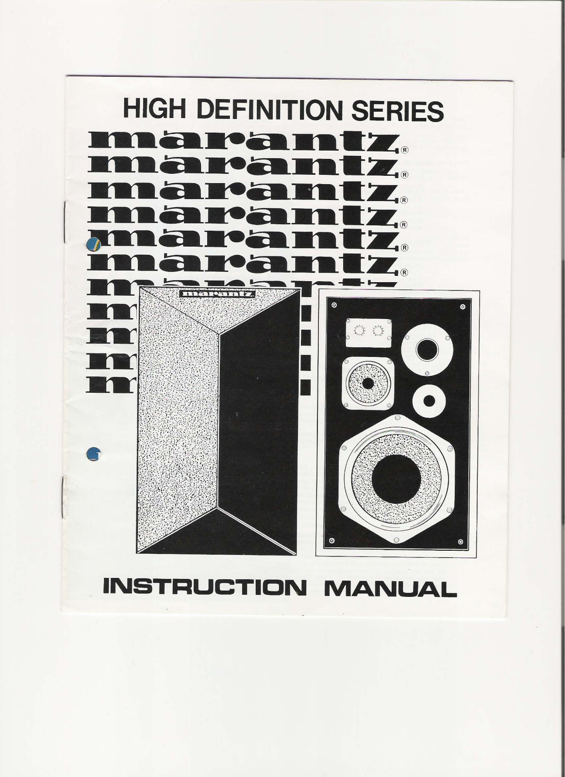 Marantz HD-770 Owners Manual