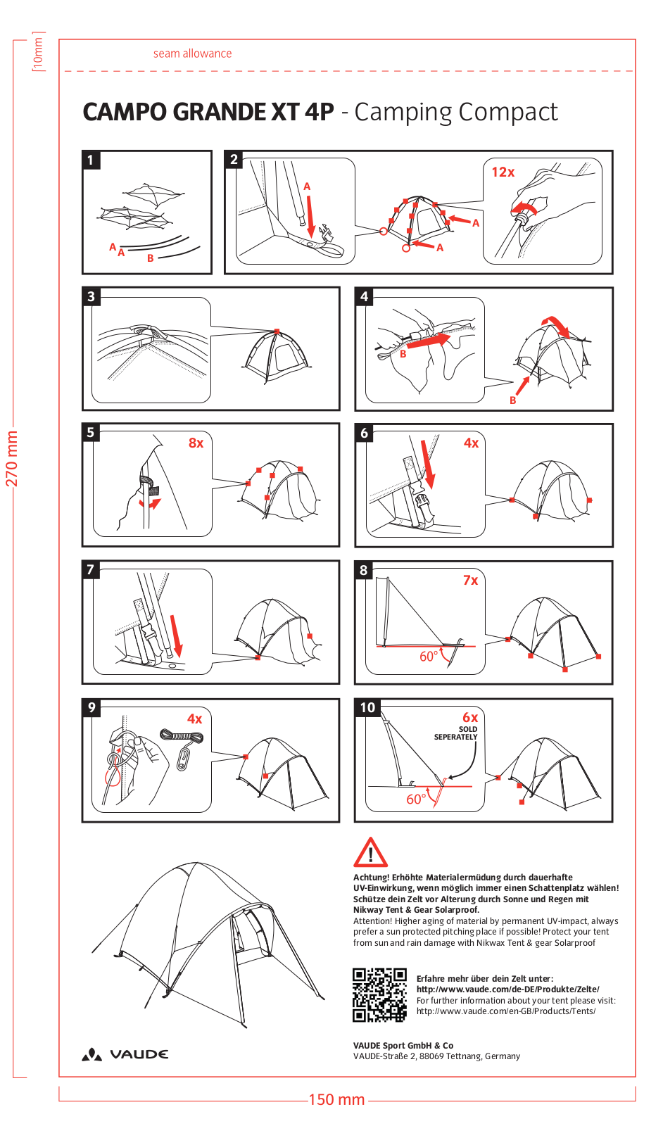 Vaude Campo Grande XT 4P User guide - ManualMachine.com