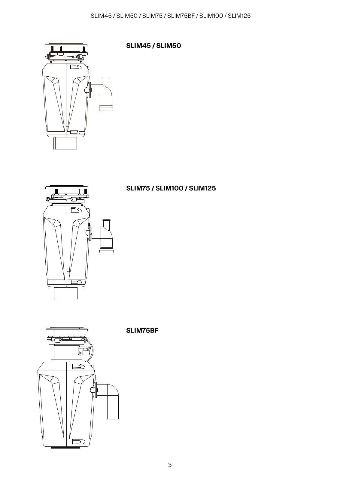 FRANKE SLIM45, SLIM50, SLIM75, SLIM75BF, SLIM100 User guide - ManualMachine.com