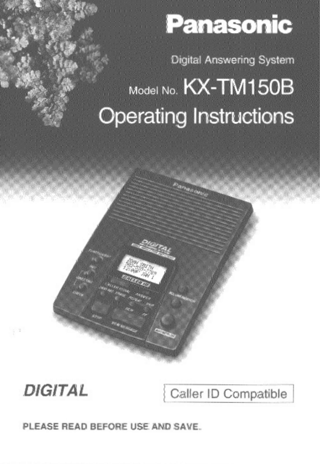 Panasonic KX-TM150B User Manual