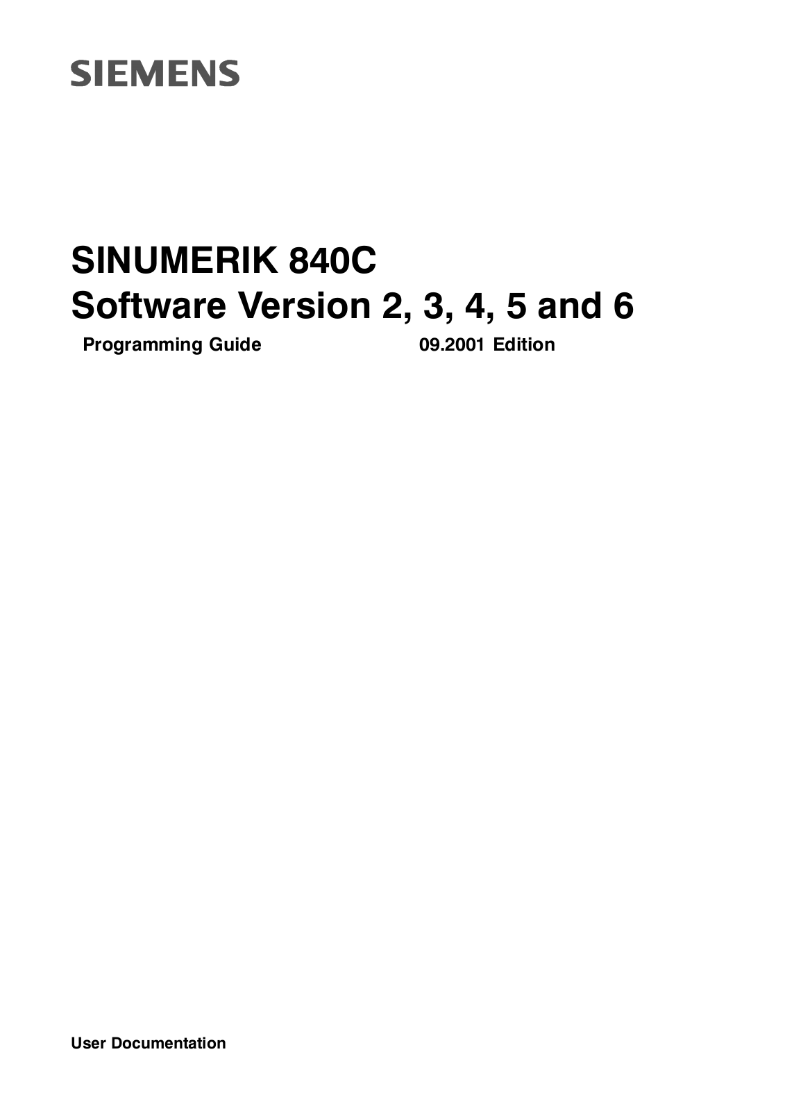 siemens 840C Programming Guide