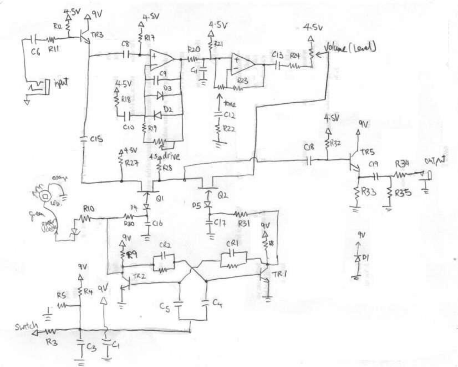 Ibanez ts5 schematic