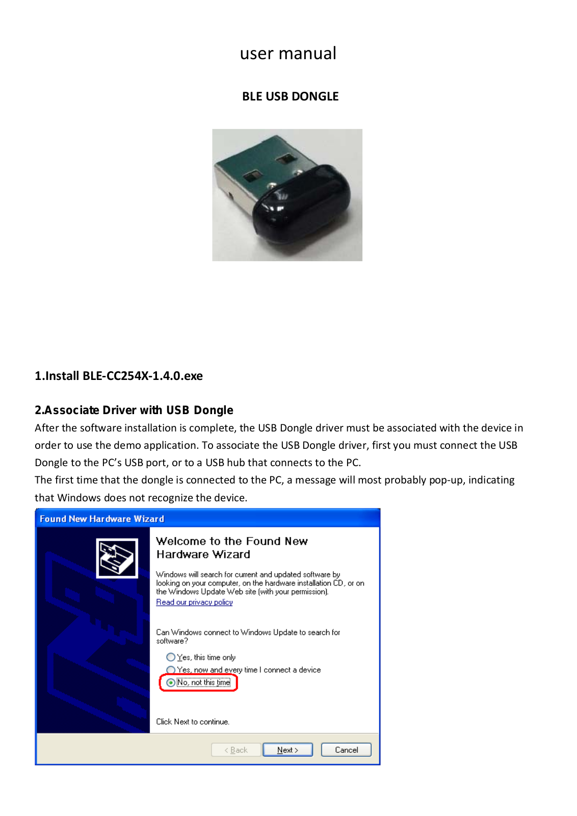 CC and C Technologies BT420 User Manual