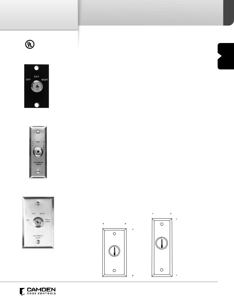Camden Door Controls CM-160-20, CM-160-21, CM-160-22, CM-160-23, CM-160-24 Specsheet