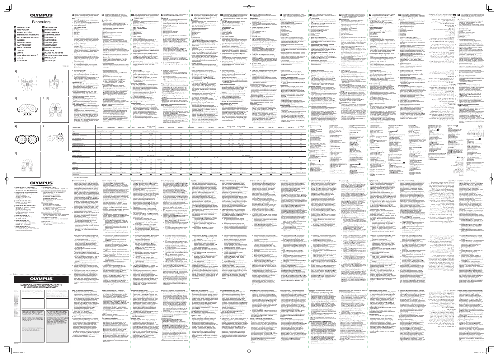 Olympus 10-30x25 Zoom PC I User Manual