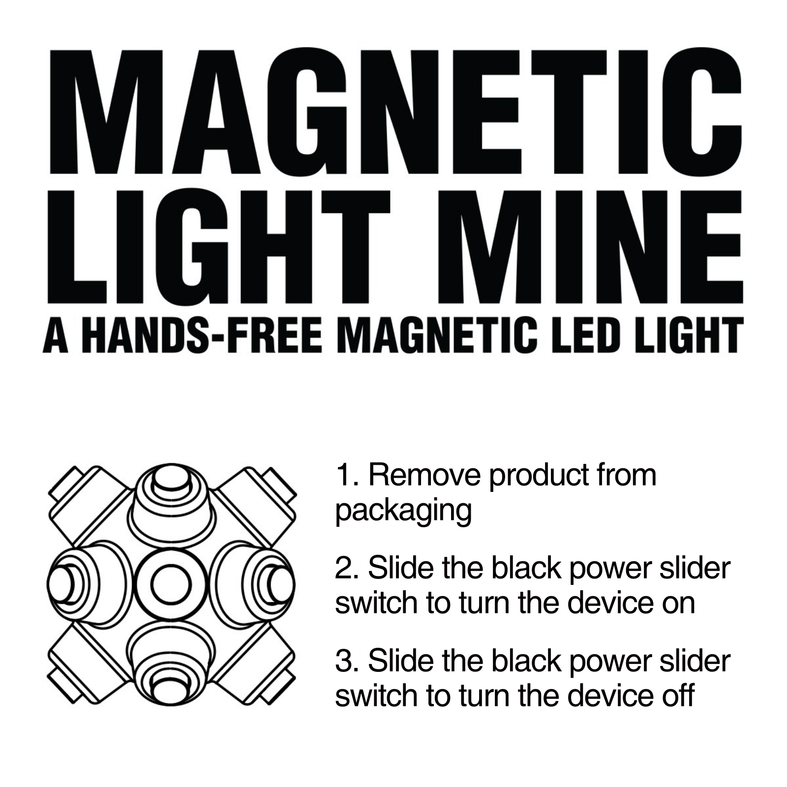 Sharper Image Magnetic Light Mine User Manual