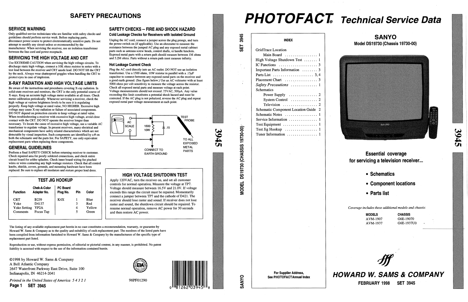 Sanyo DS19730 Schematic