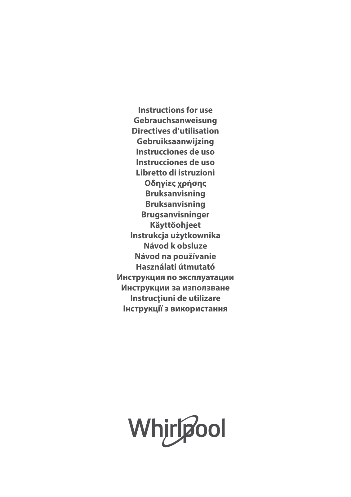 WHIRLPOOL SPIW309L, SPIW318L, SPIW312L User guide - ManualMachine.com