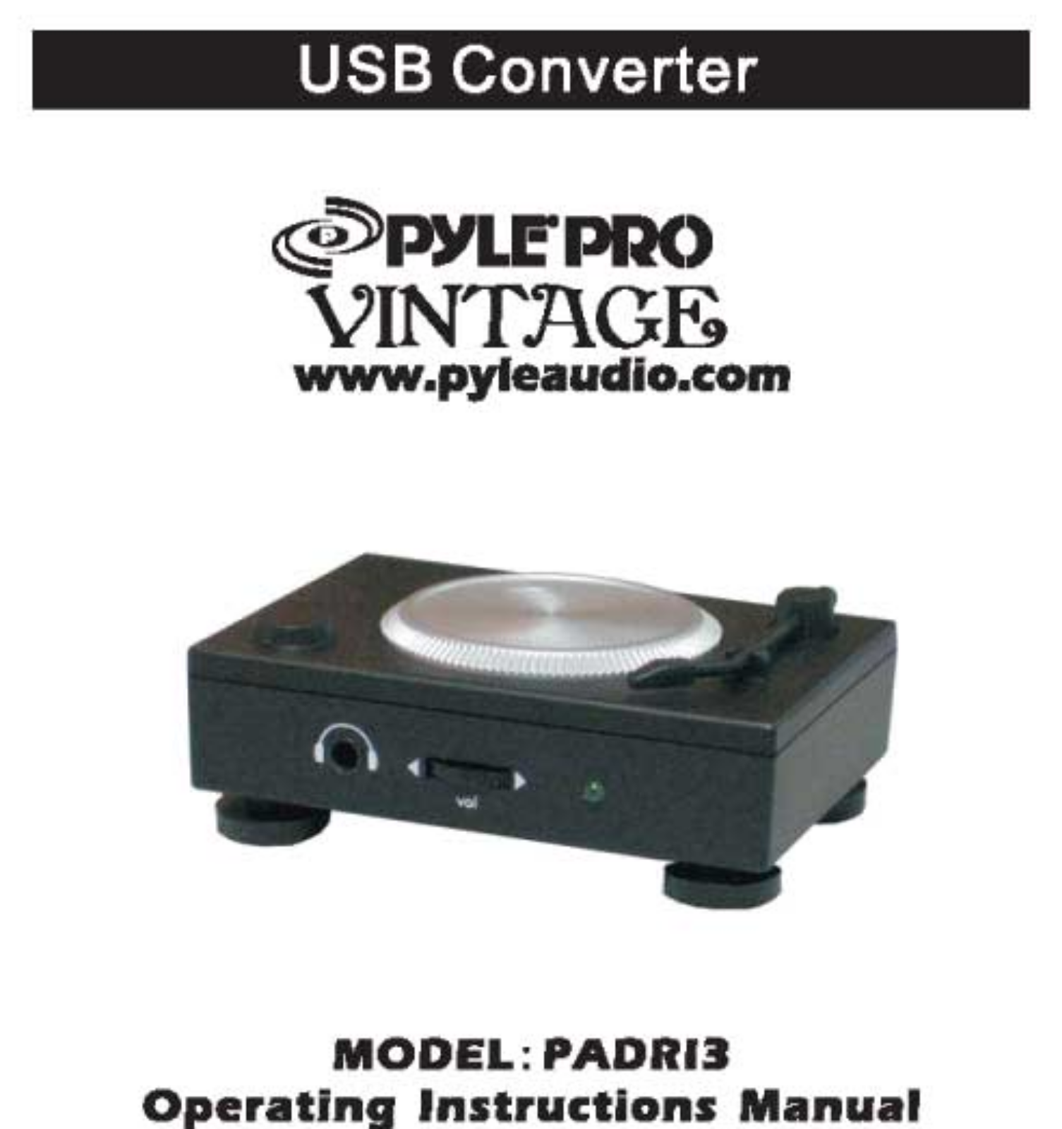 Pyle PADRI3 User guide - ManualMachine.com