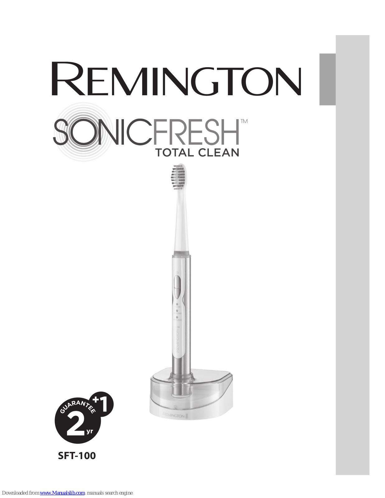 Remington Sonicfresh Total Clean SFT-100 User Manual