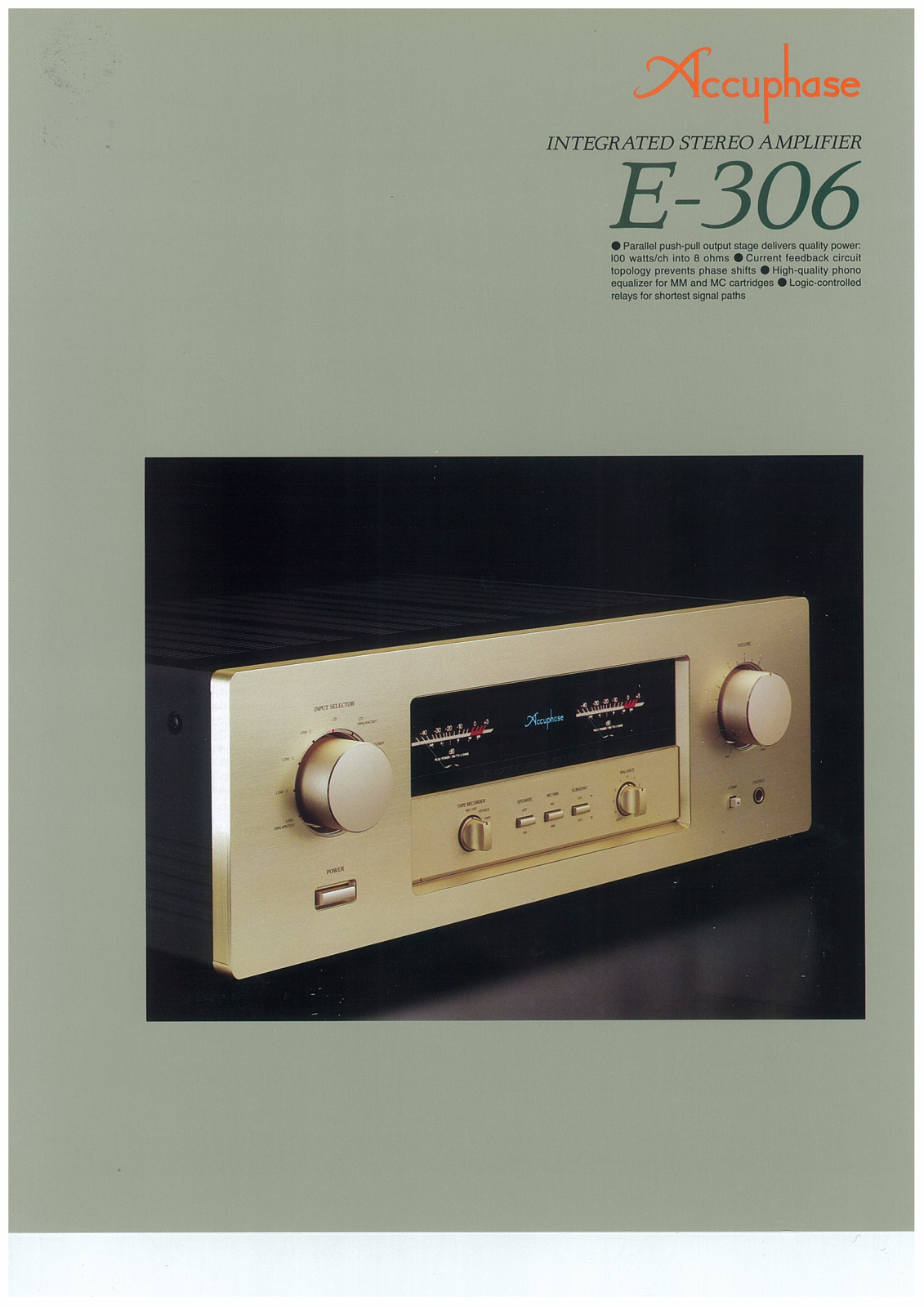 Accuphase E-306 Brochure