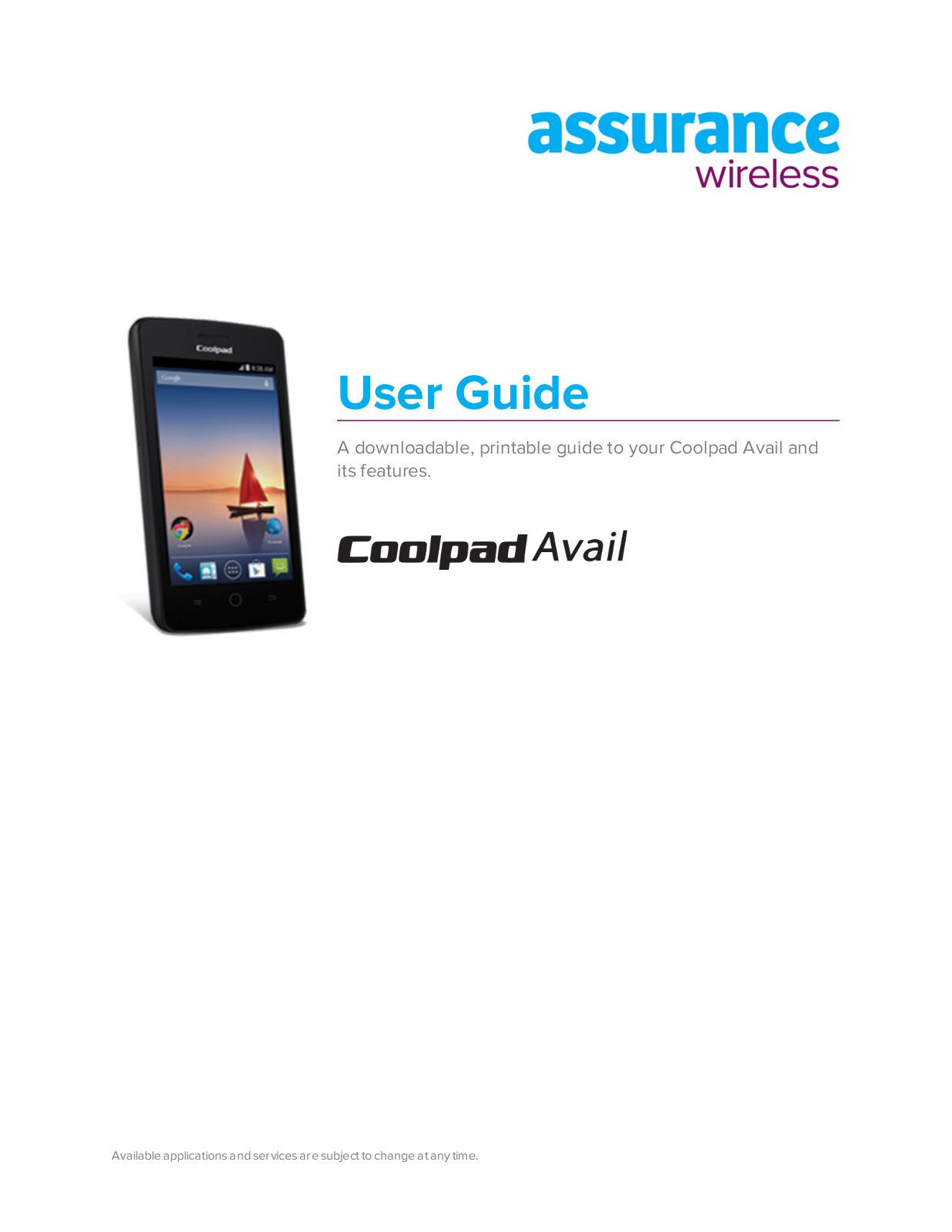 Coolpad Avail User Guide