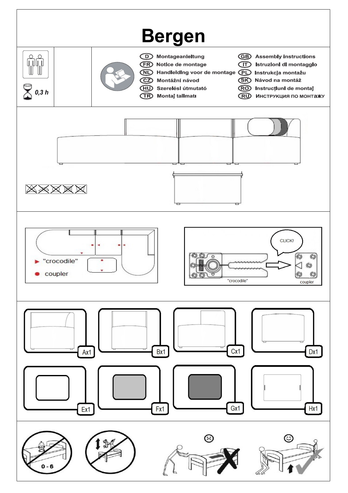 andas Bergen Assembly instructions