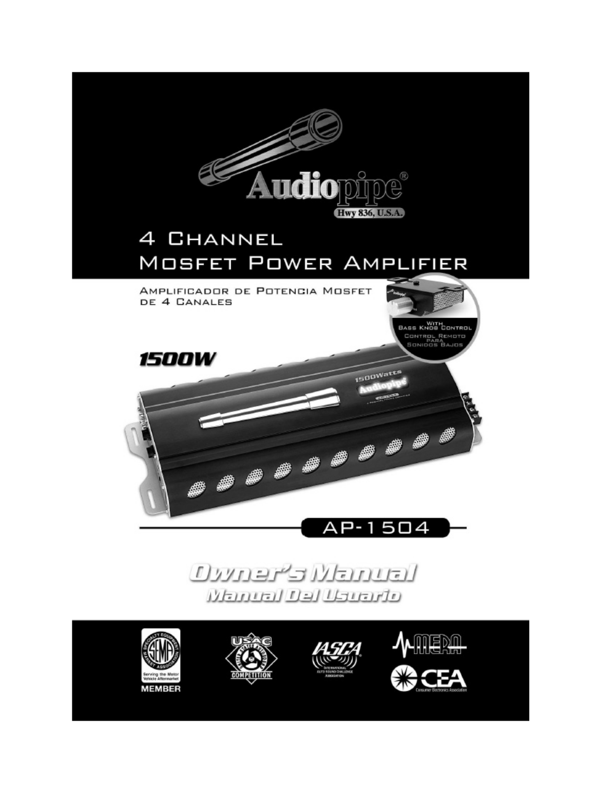 Audiopipe AP-1504 Owners Manual