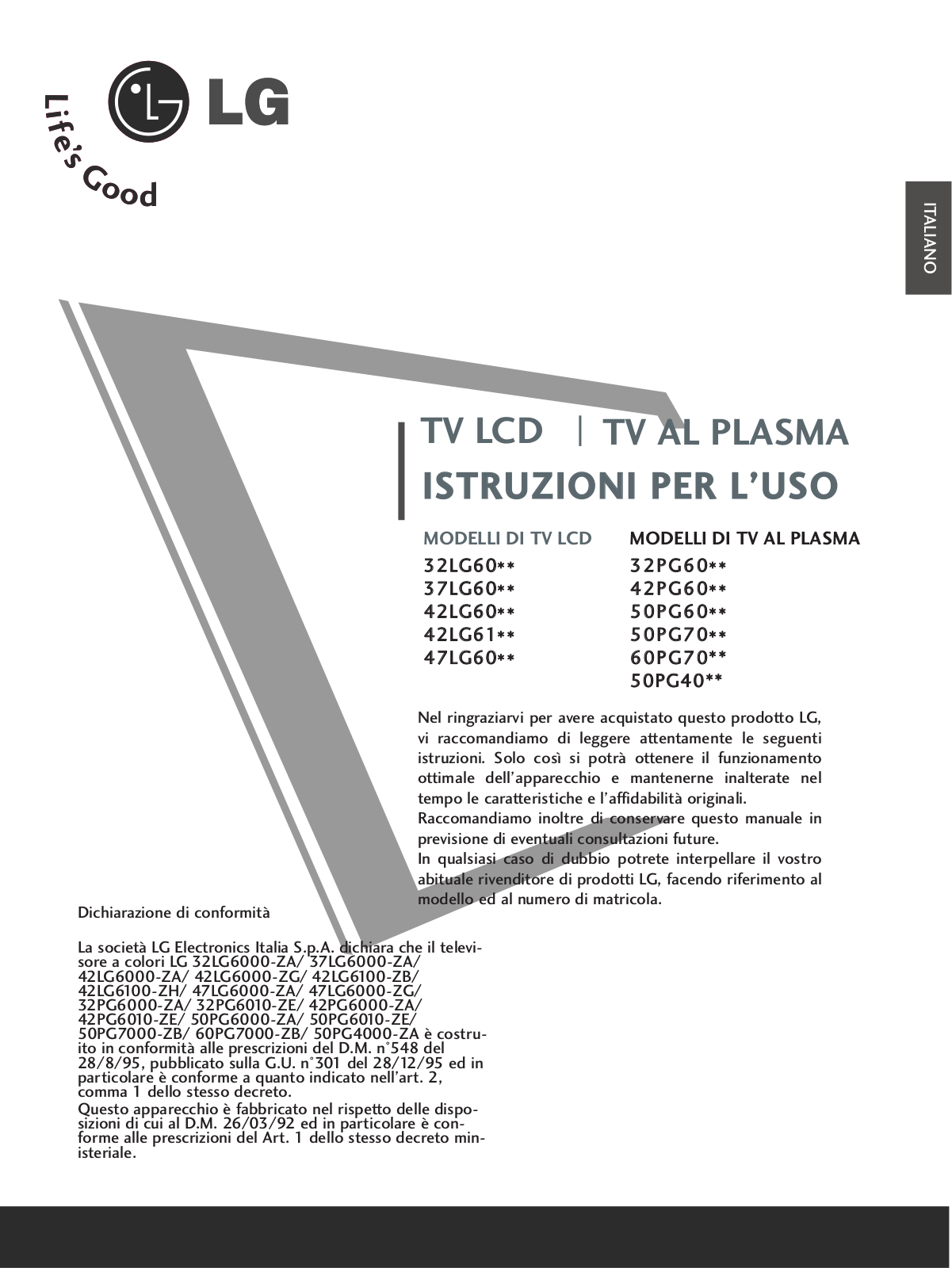Lg 426000 User Manual