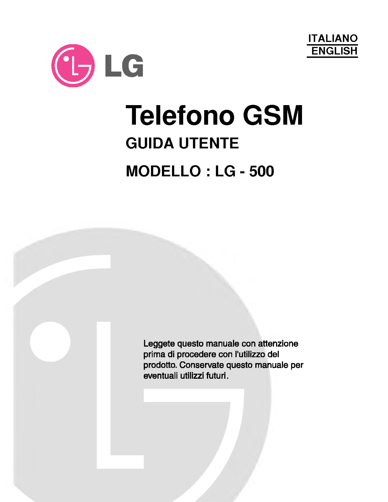 Lg 500 User Manual