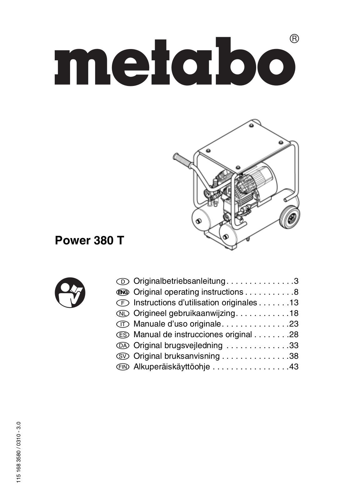 Metabo Power 380 T User guide - ManualMachine.com