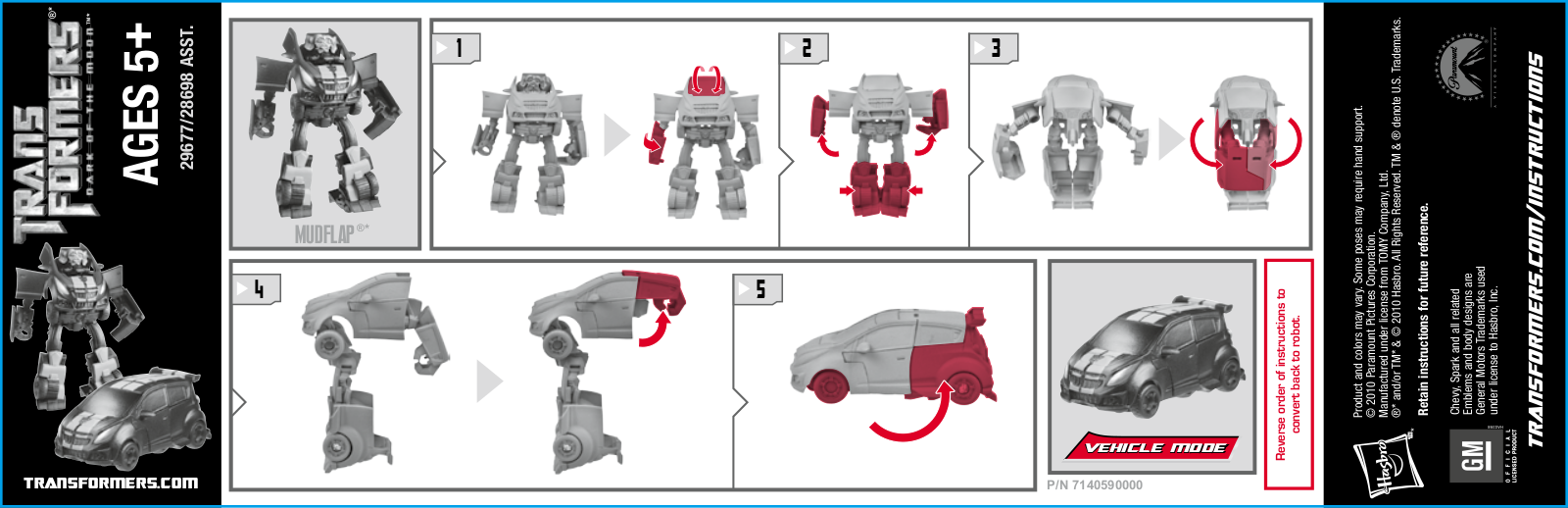 HASBRO TRANSFORMERS Legion Class MUDFLAP User Manual