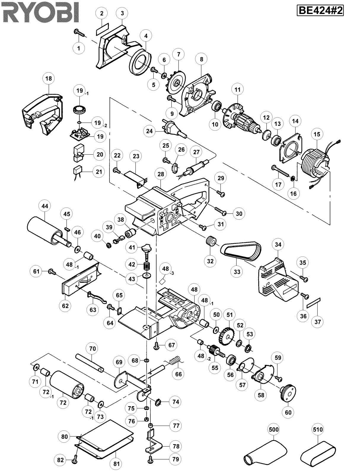 Ryobi BE424-2 User Manual