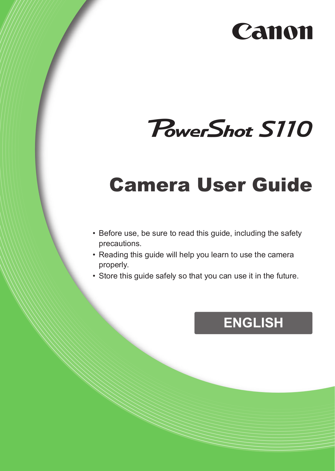 Canon S110 User Guide