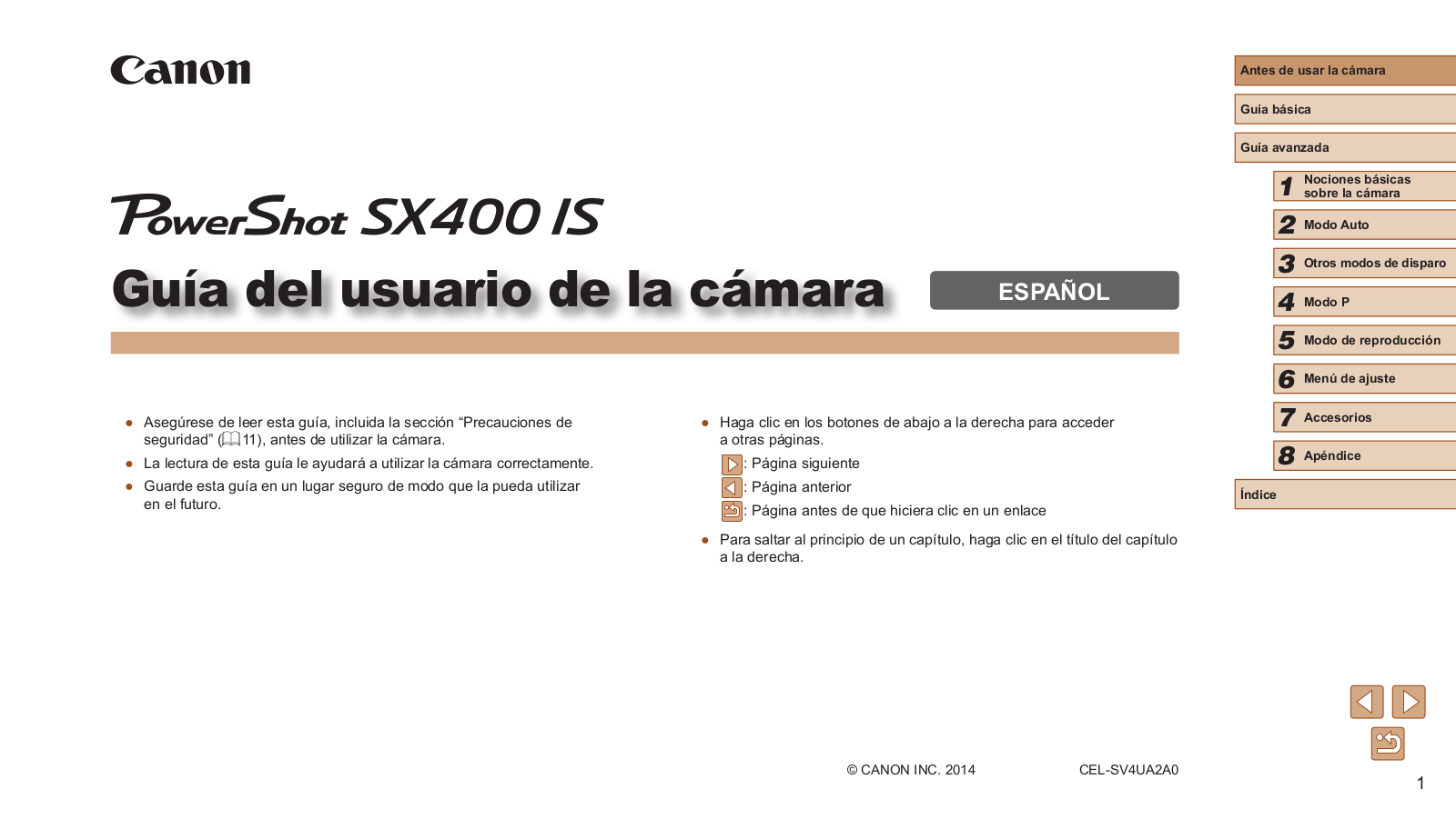 Canon SX400 IS User Manual