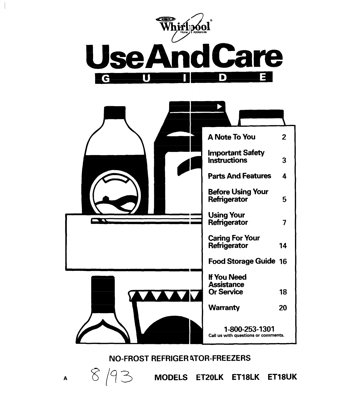 Whirlpool ET20LK, ET18UK, ET18LK User Manual - ManualMachine.com