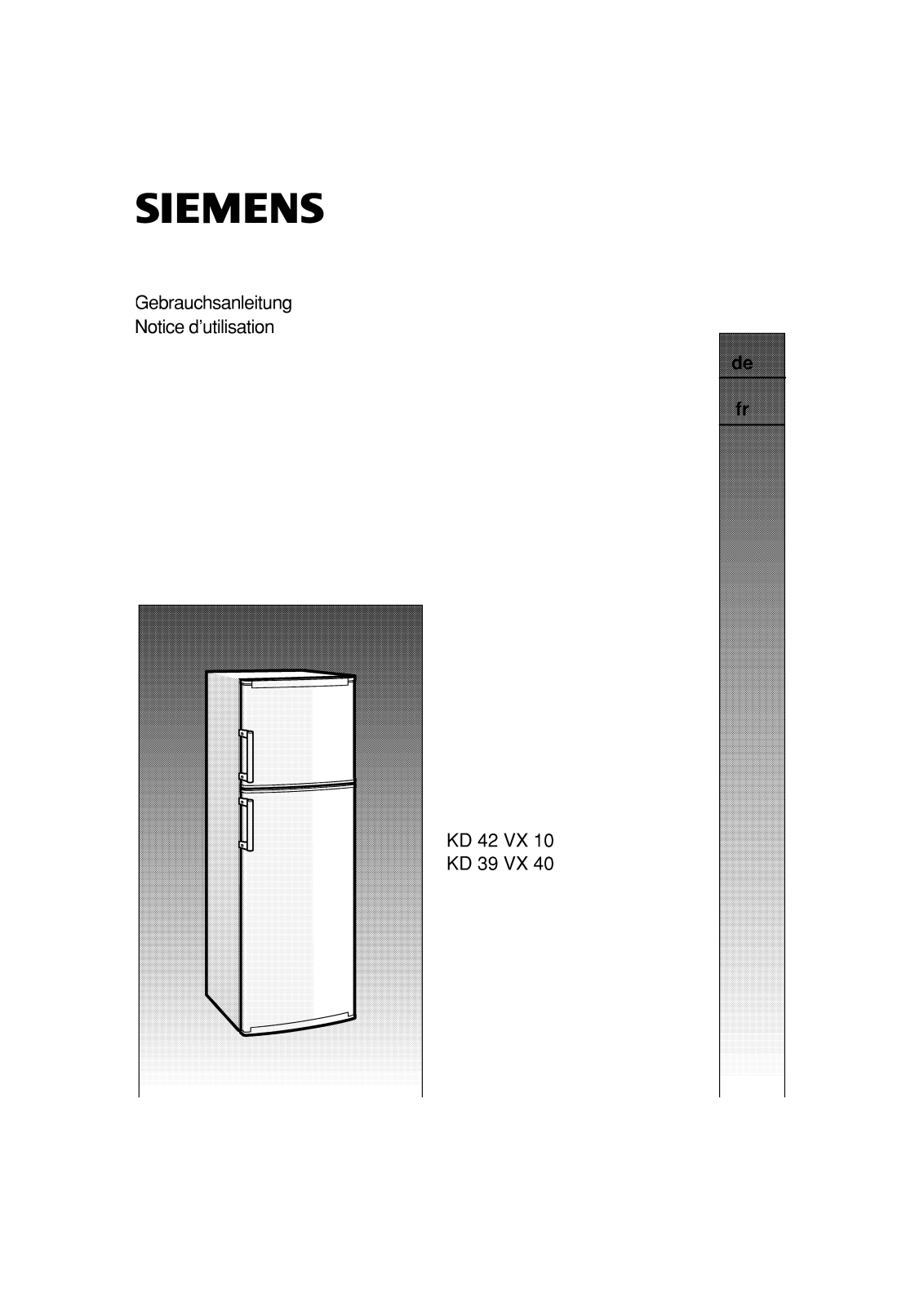SIEMENS KD42VX10 User Manual