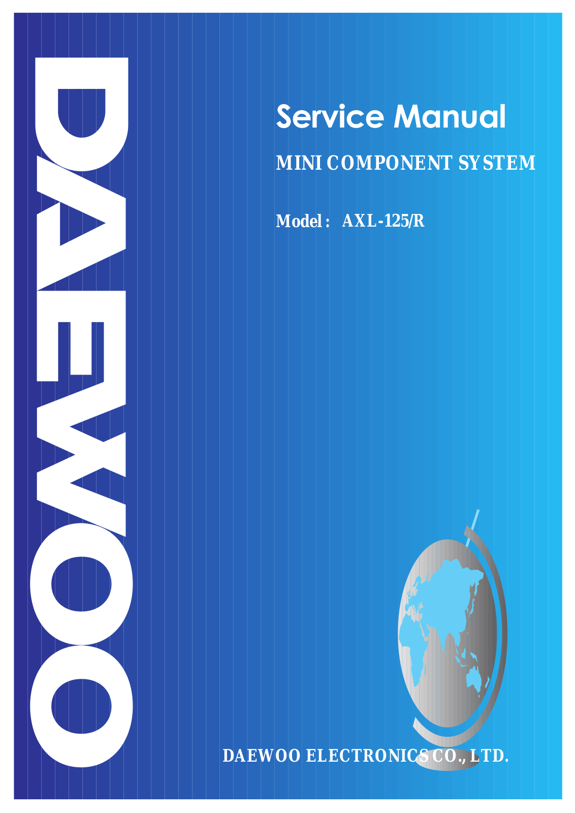 Daewoo AXL-125, AXL-125R Service Manual
