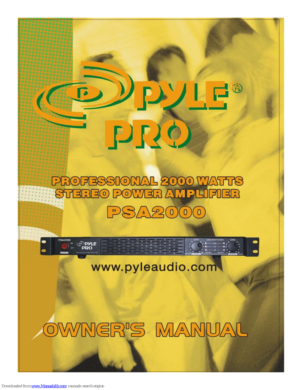 Pyle Pro PSA2000 Owner's Manual