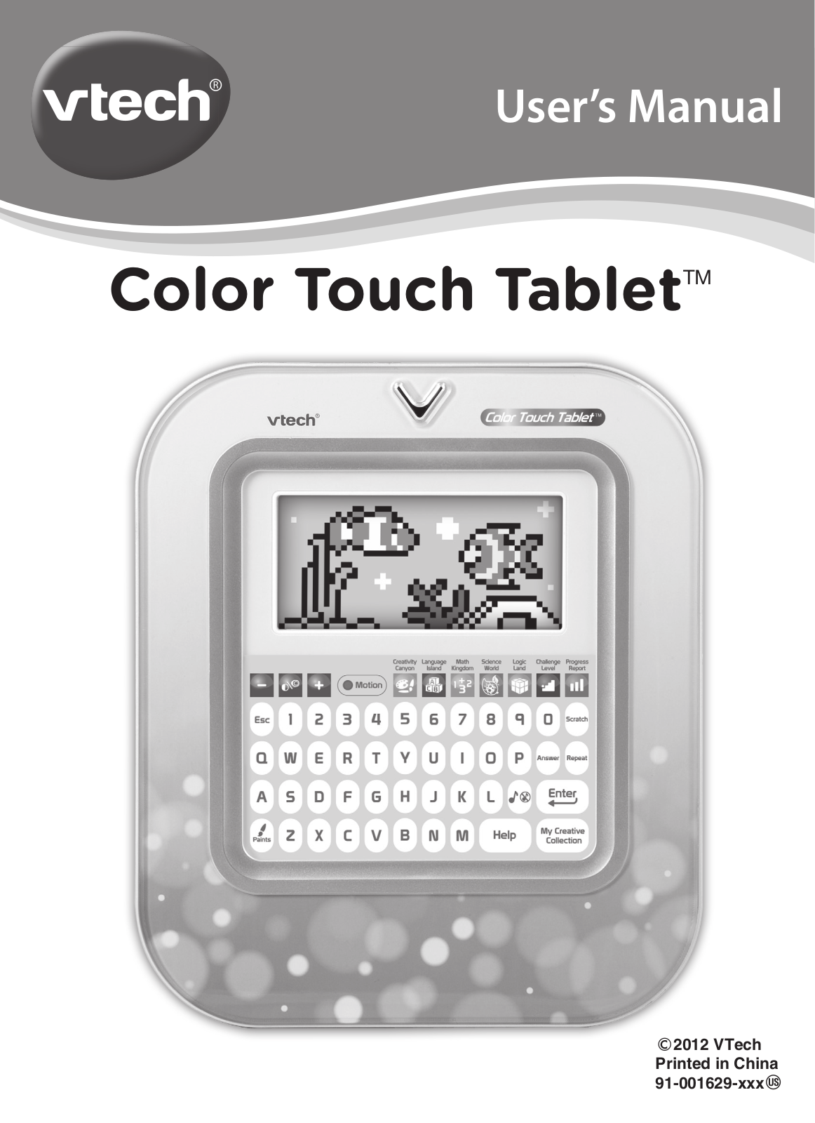 VTech Brilliant Creations Color Touch Tablet Owner's Manual