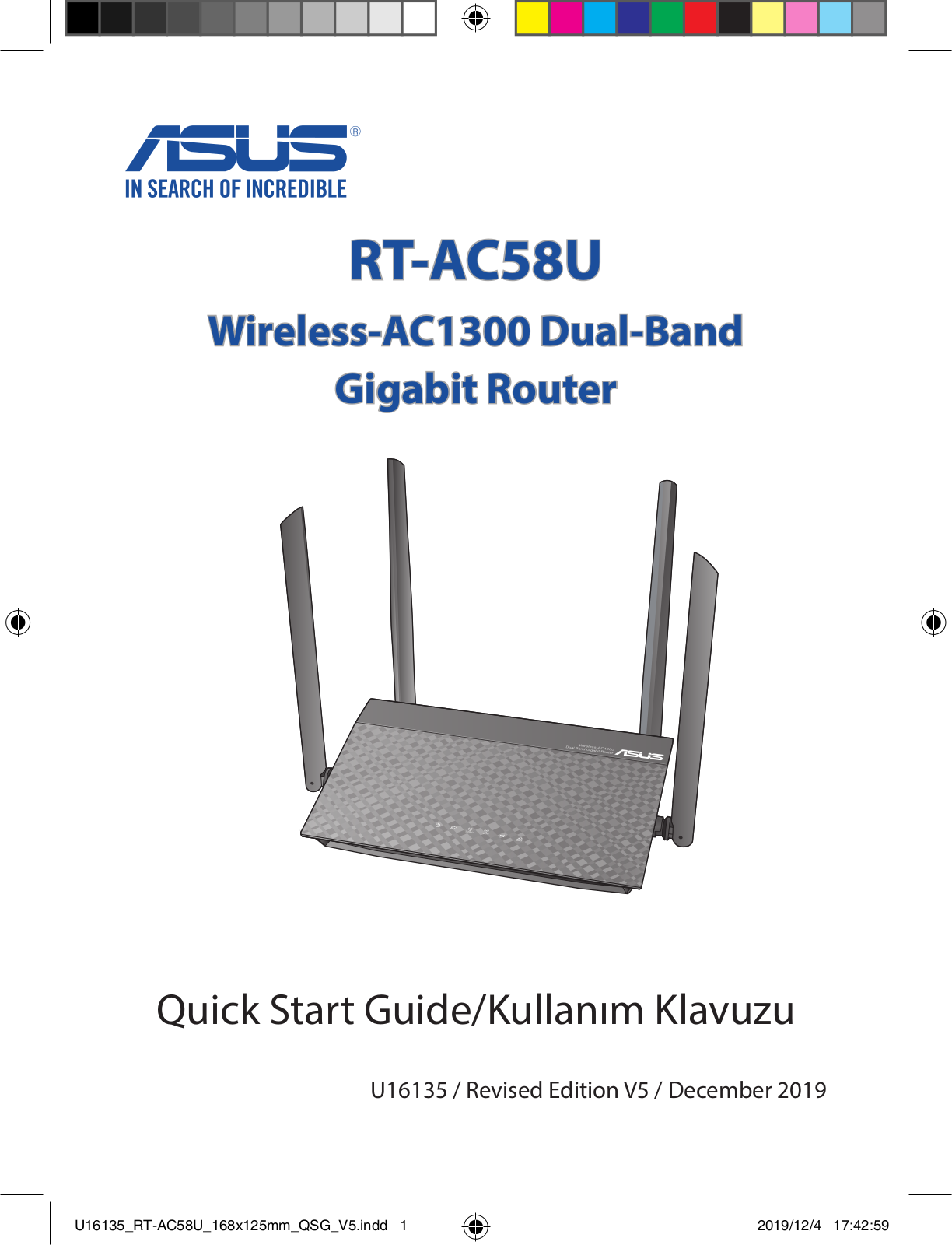 Asus RT-AC58U Quick Installation Guide